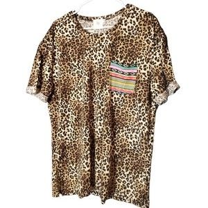 Emma & Grace Leopard Aztec Patchwork Pocket Size XL